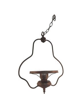 Hanging Lamp Frame With Ornate Detailing & Chain Fixture DIY Lighting Parts Or B